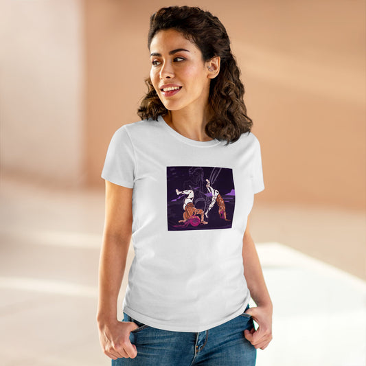 Women's Purple Roda Cotton Tee