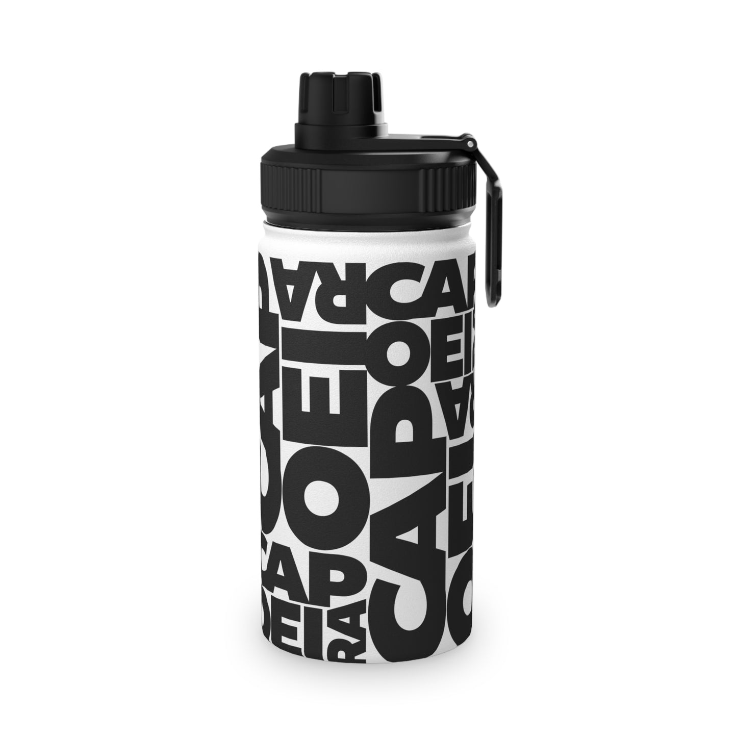 Capoeira Stainless Steel Water Bottle, Sports Lid