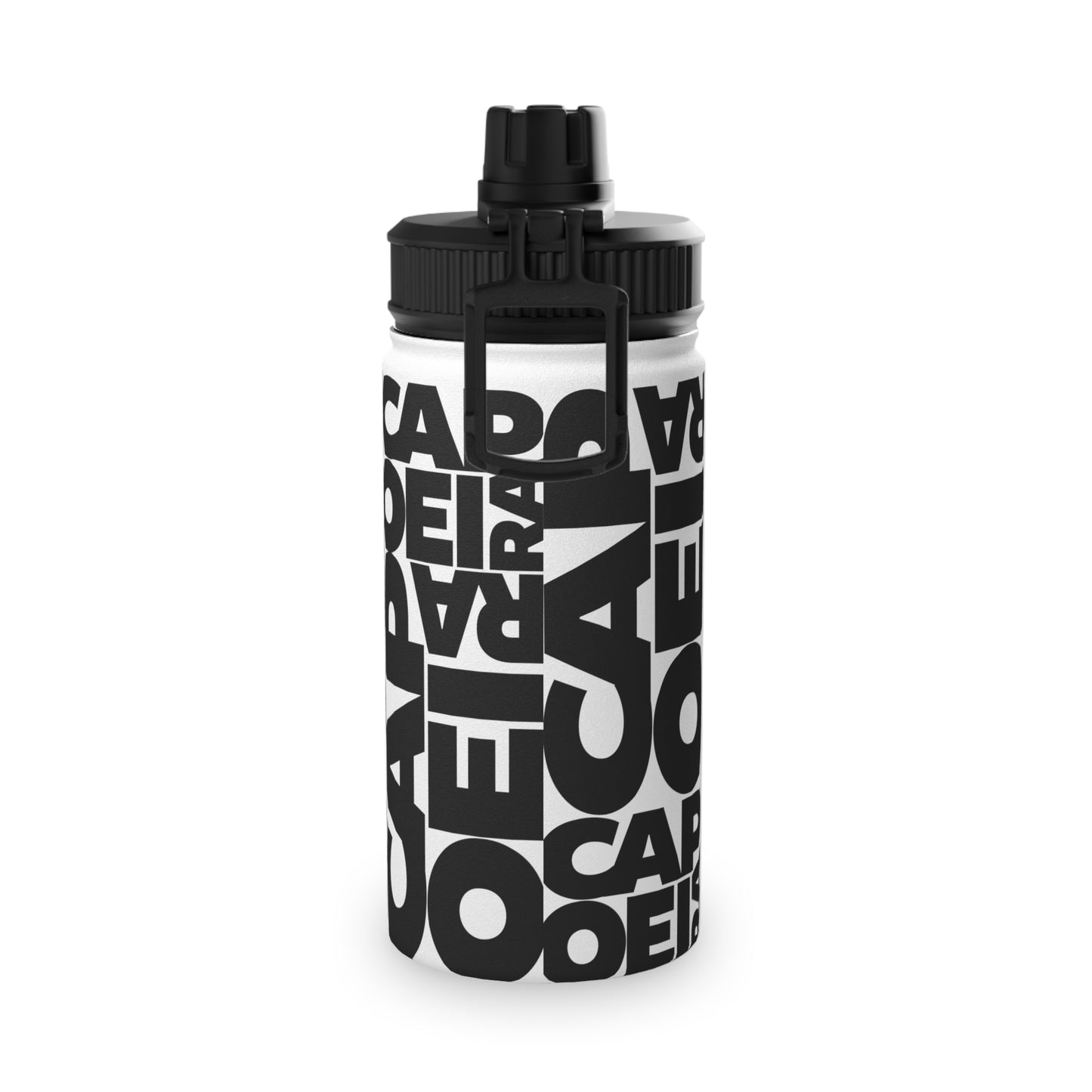 Capoeira Stainless Steel Water Bottle, Sports Lid