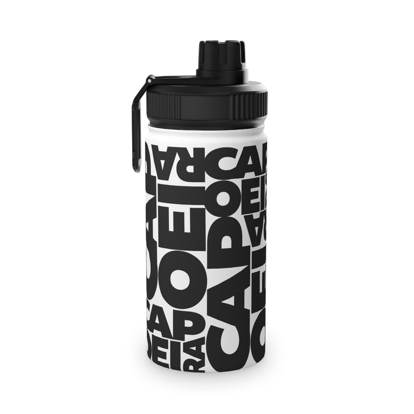 Capoeira Stainless Steel Water Bottle, Sports Lid